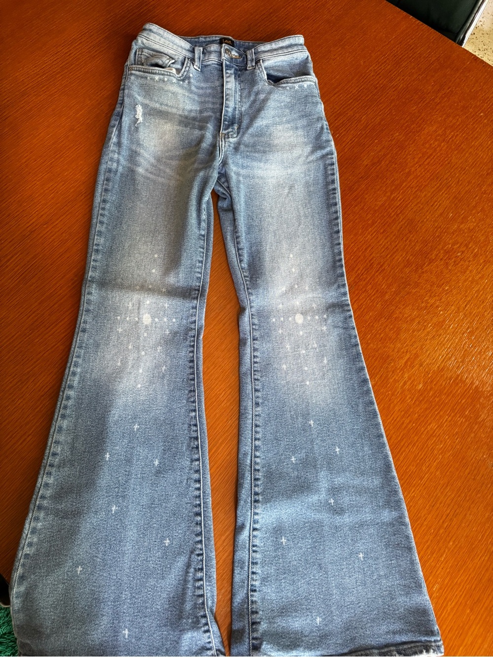 RARE Lee Printed High Rise Flare